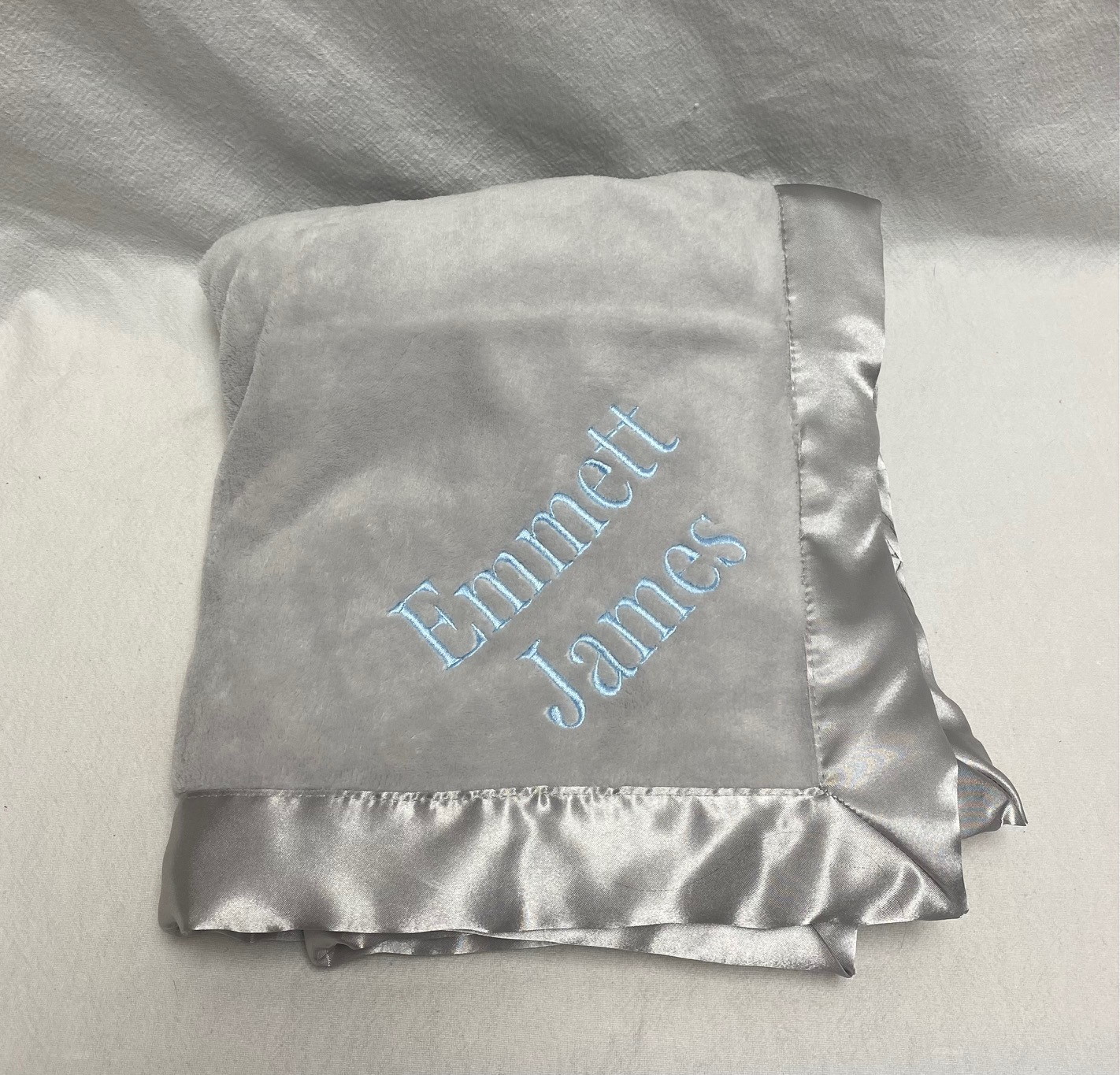 baby blanket - Little Giraffe luxe grey - Image 3