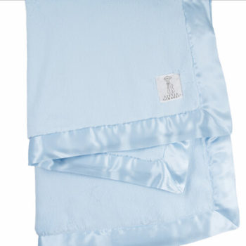 baby blanket - Little Giraffe luxe blue
