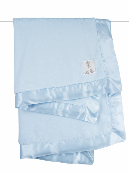 baby blanket - Little Giraffe luxe blue