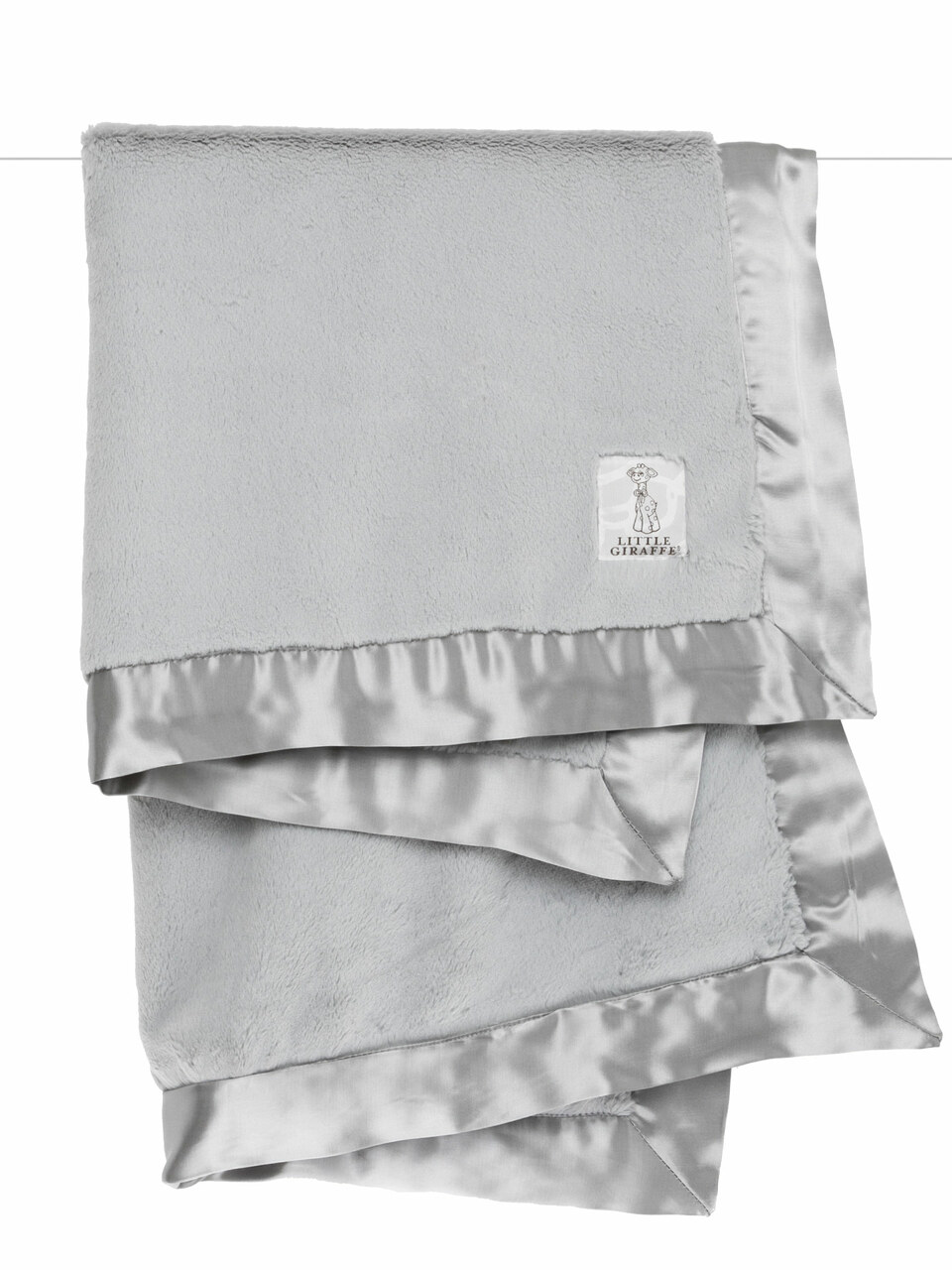 baby blanket - Little Giraffe luxe grey