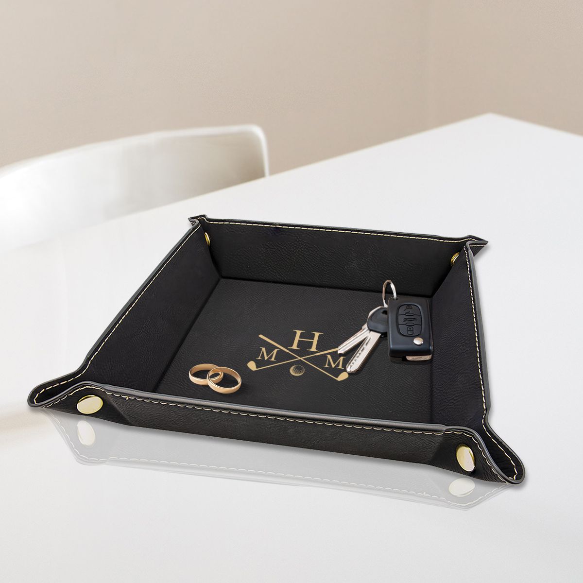 Engraved tray - vegan valet tray - Image 2