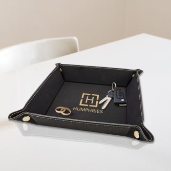 Engraved tray - vegan valet tray