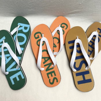 flip flops - school spirit - assorted colors