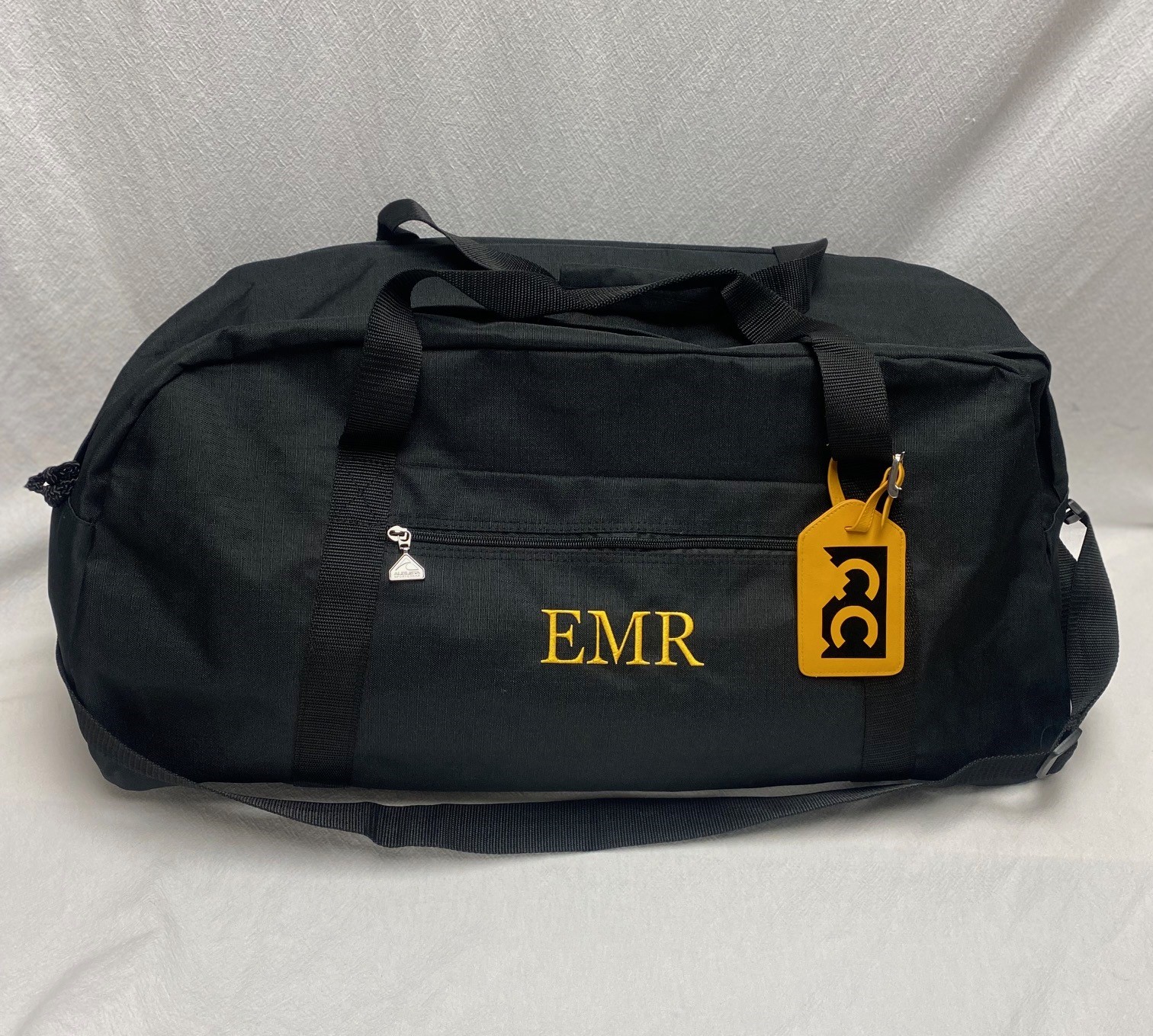 Weekender duffel bag - nylon canvas black - Image 3