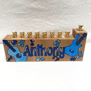 Child's menorah - rock n roll