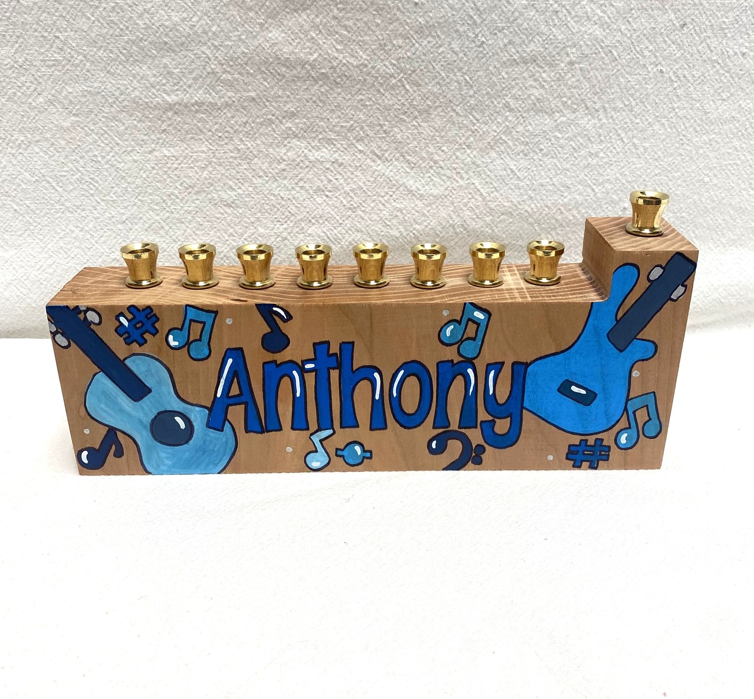 Child's menorah - rock n roll
