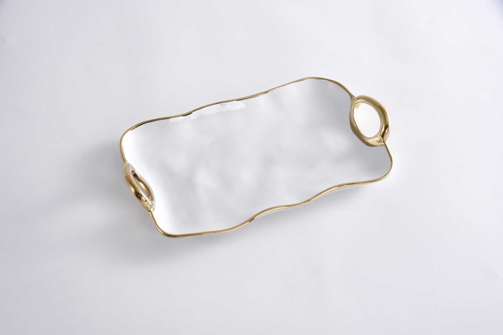 Porcelain platter - gold - 2 left!