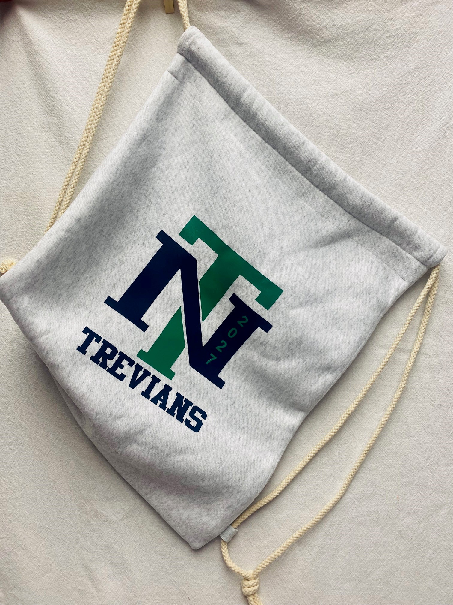 Drawstring sweatshirt bag - Your school - any high school or middle school - Image 5