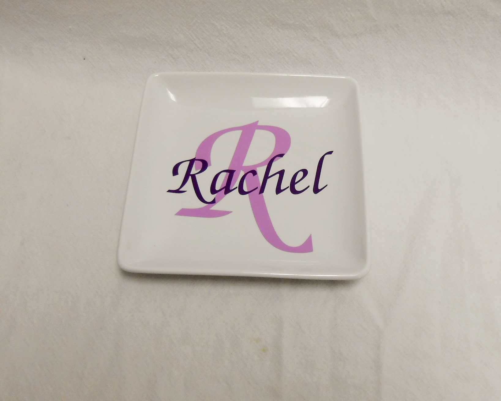 Monogram trinket dish-assorted fonts - Image 5