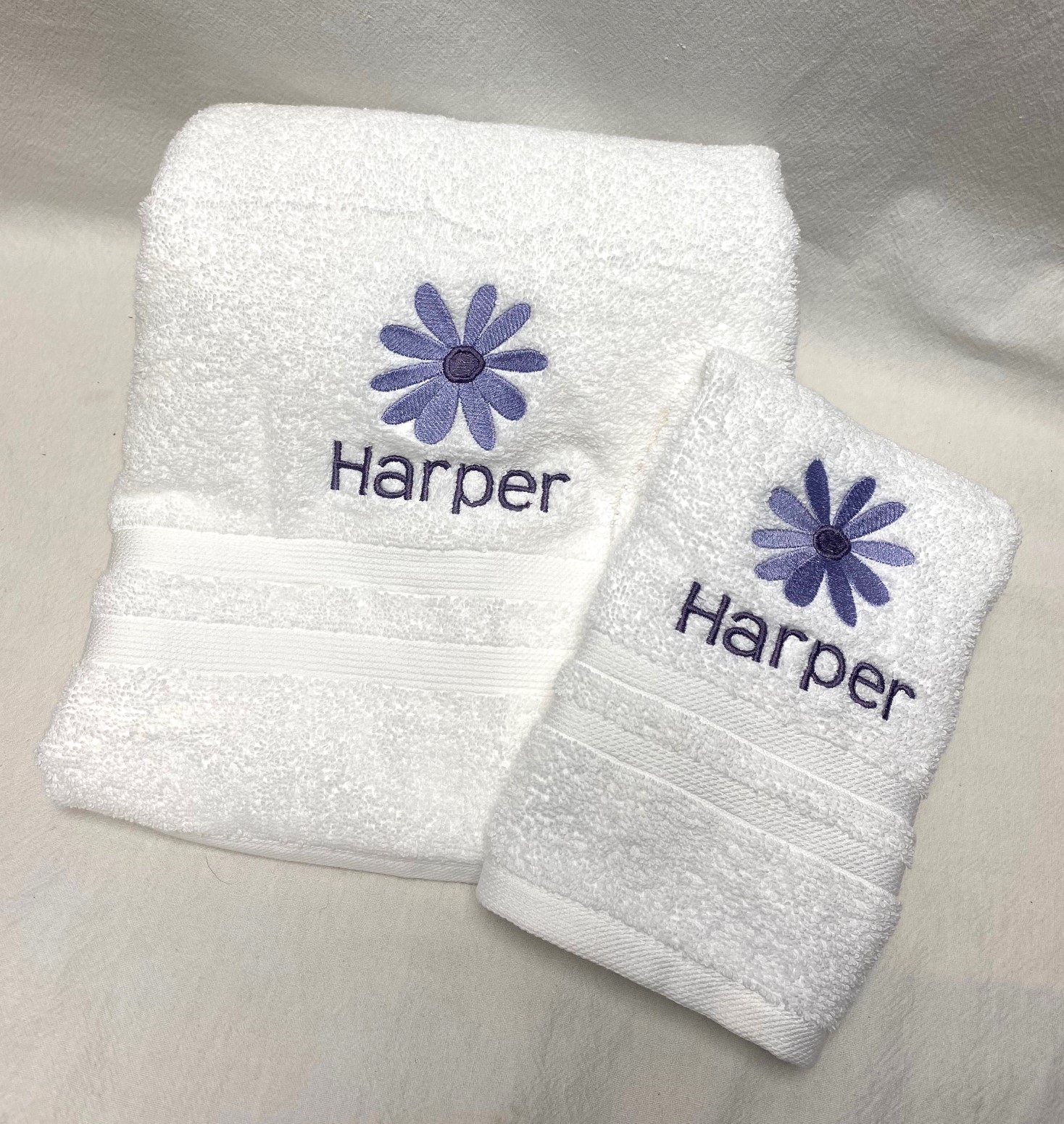 Bath towel set - girl designs - Image 2