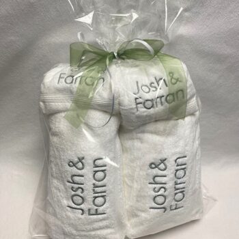 Couples bath towel set
