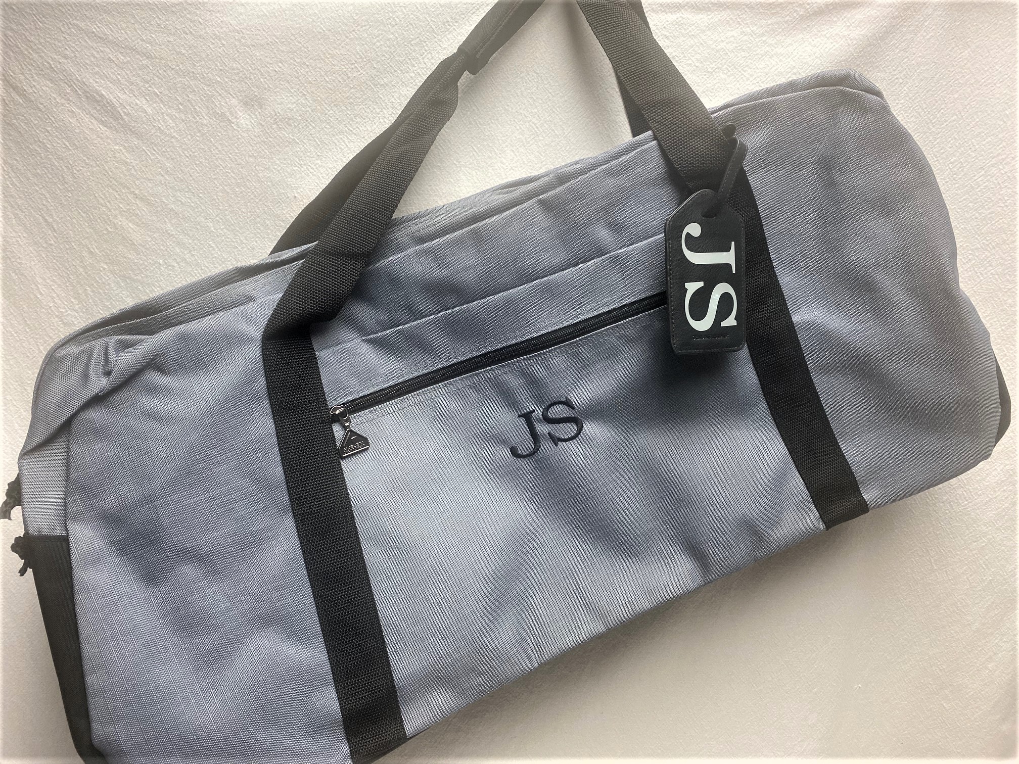 Weekender duffel bag, dopp kit and luggage tag set - nylon canvas - Image 5