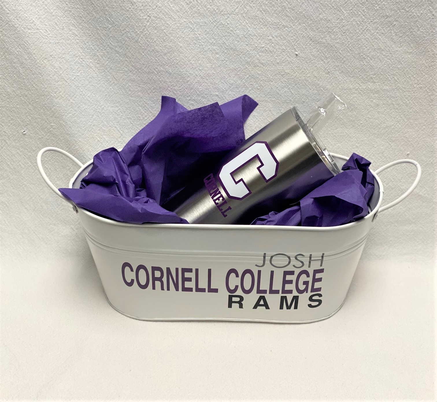 Gift basket - tumbler, bag tag and tin - available for any school - Image 3