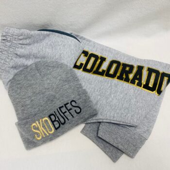 Gift set - joggers and beanie hat - available for any school