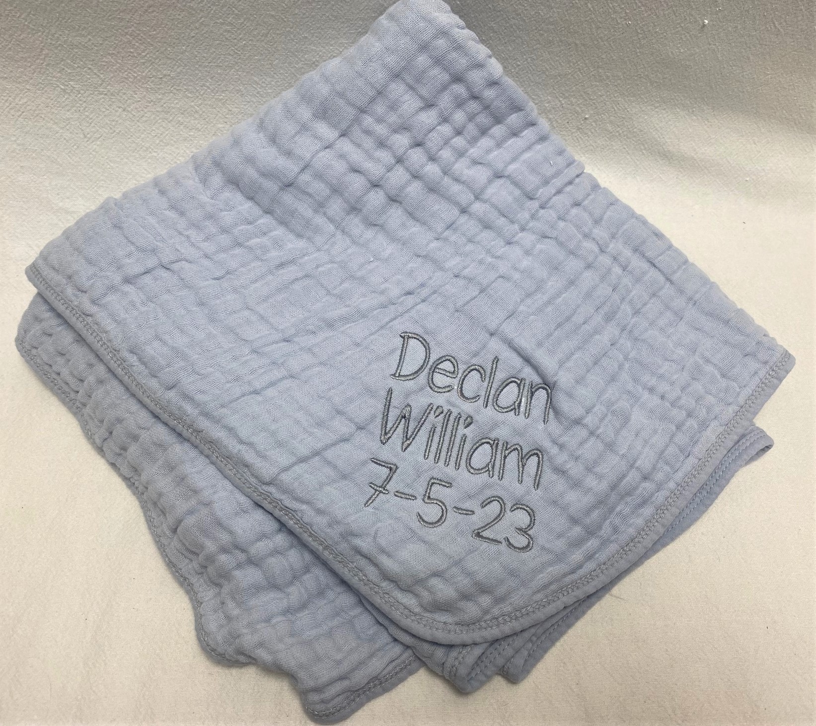 baby blanket - muslin - white - Image 2