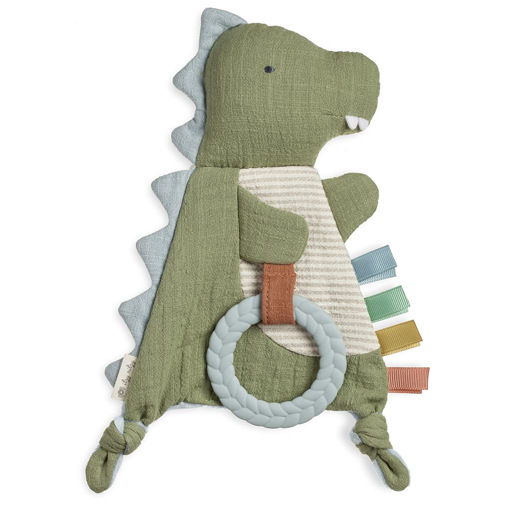 Crinkle Sensory Toy with Teether - dinosaur
