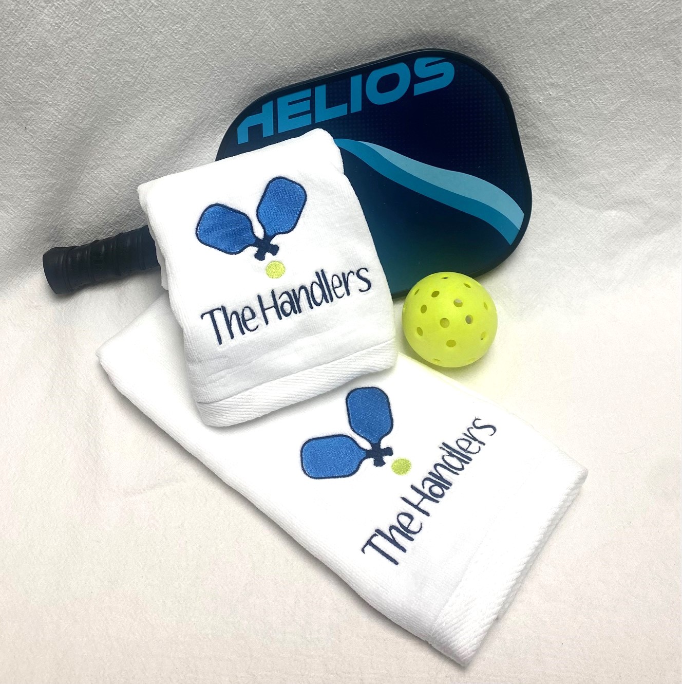 pickleball sport towel - paddle design - Image 2