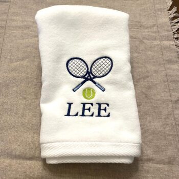 tennis sport towel - paddle design