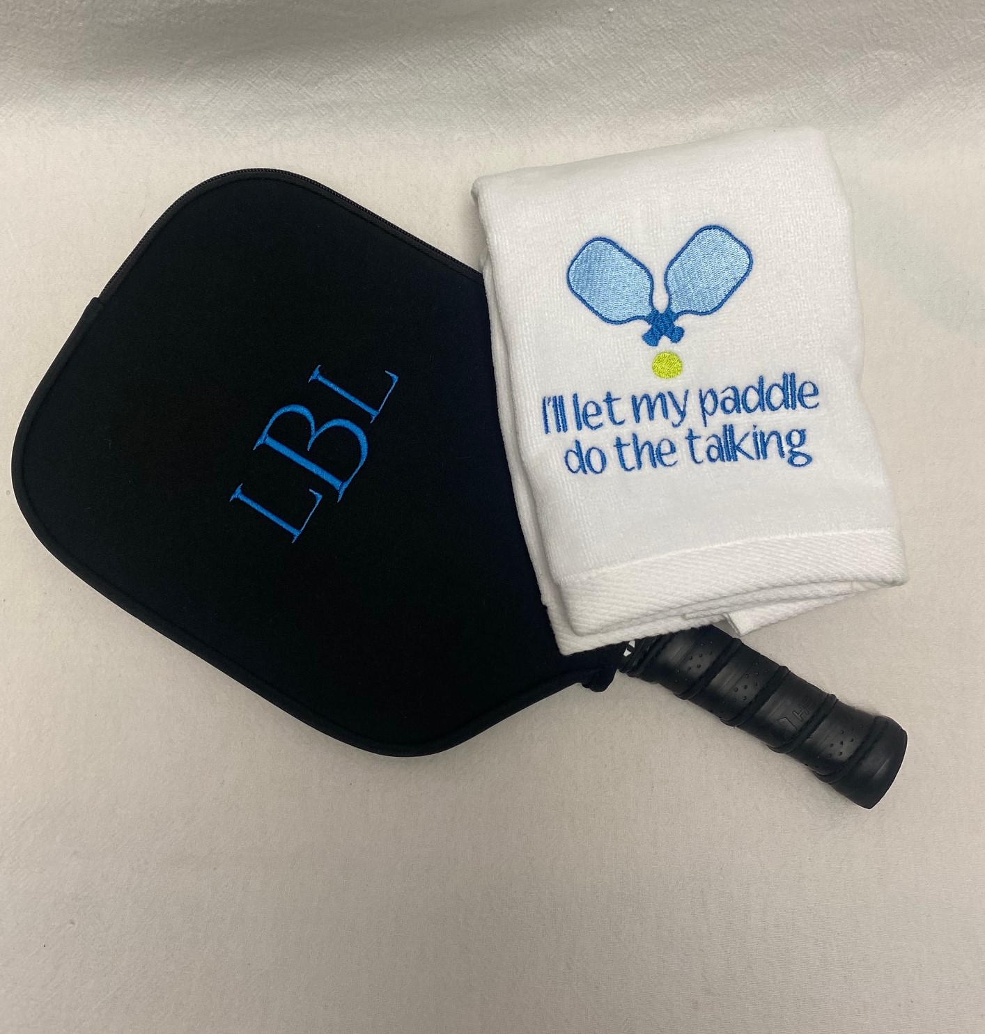 pickleball sport towel - paddle do the talking