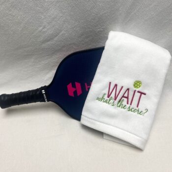 pickleball sport towel - what's the score