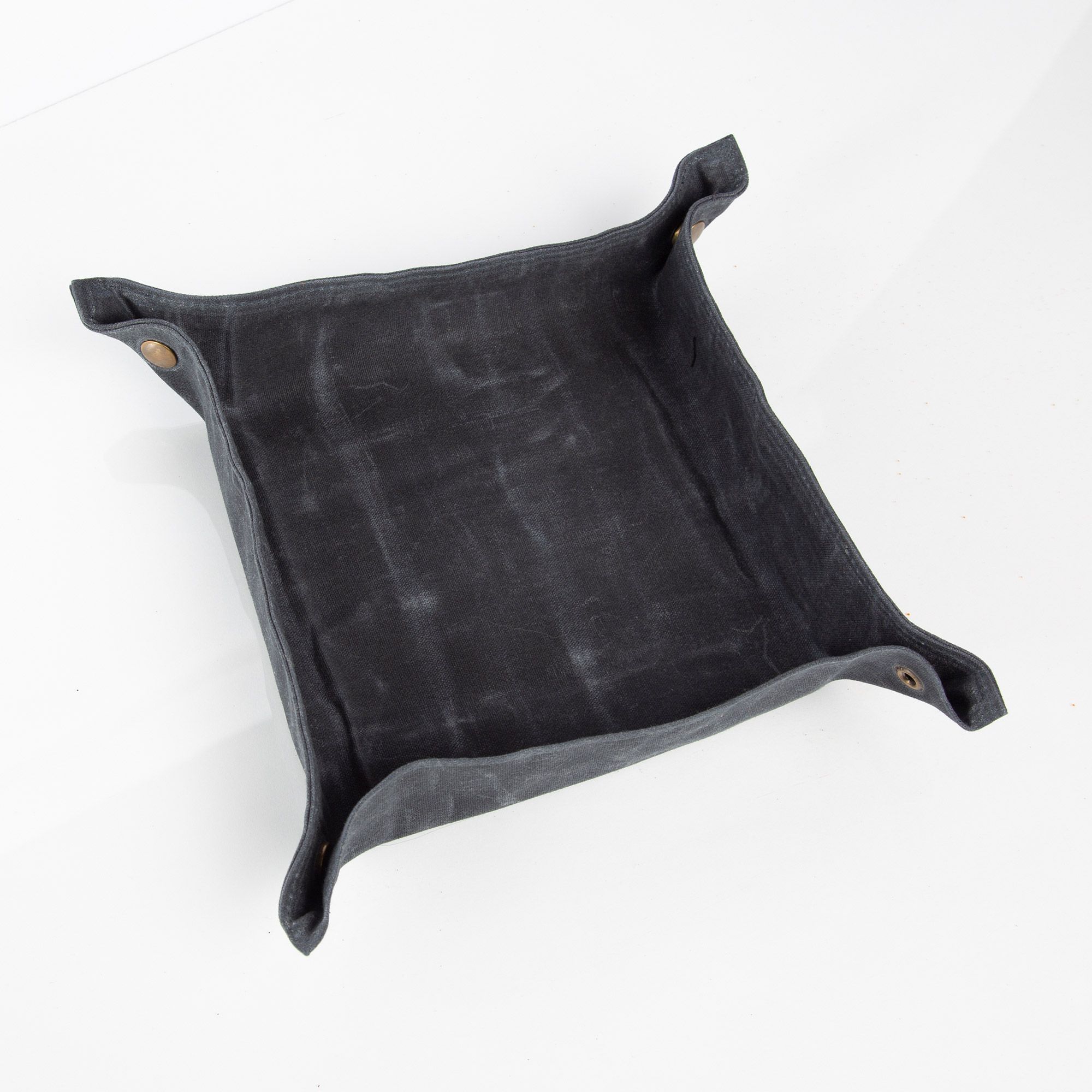 Embroidered tray - washed canvas valet tray - Image 2