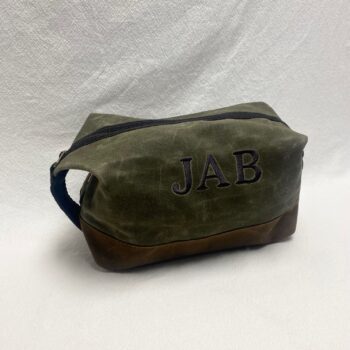 Dopp kit - waxed canvas - assorted colors