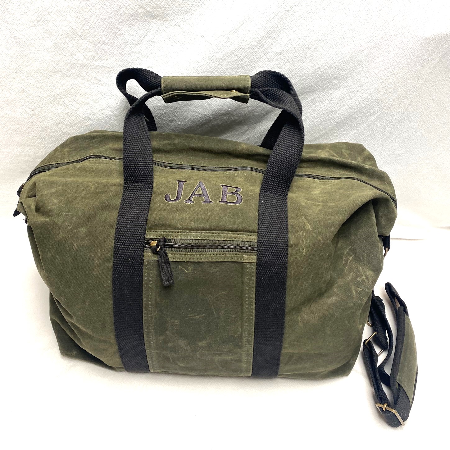 Weekender duffel bag- waxed canvas - assorted colors - Image 2