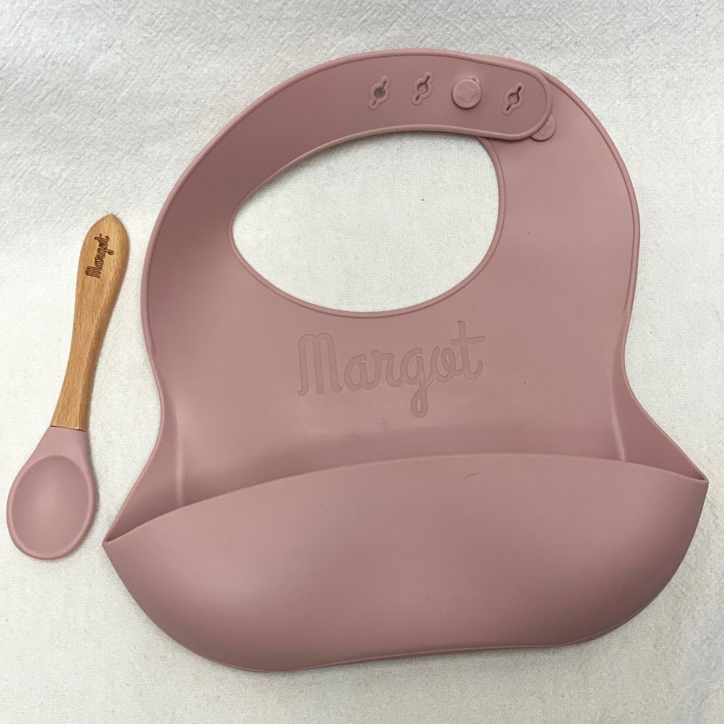 Bib and spoon set - silicone - Image 3
