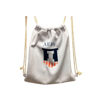 Drawstring sweatshirt bag - add your greek letters