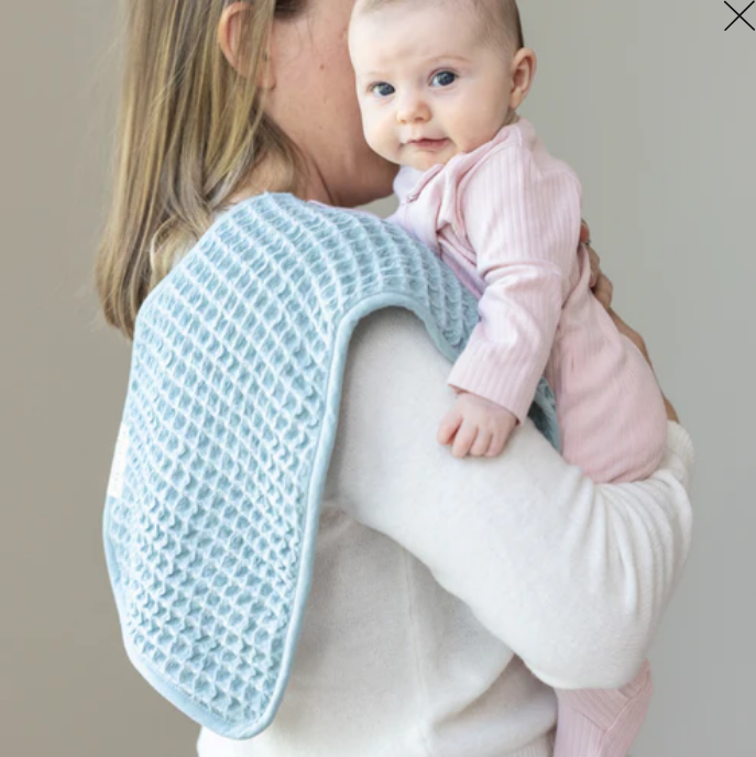 Bib and burp cloth set - terry cloth - orchid - Image 2