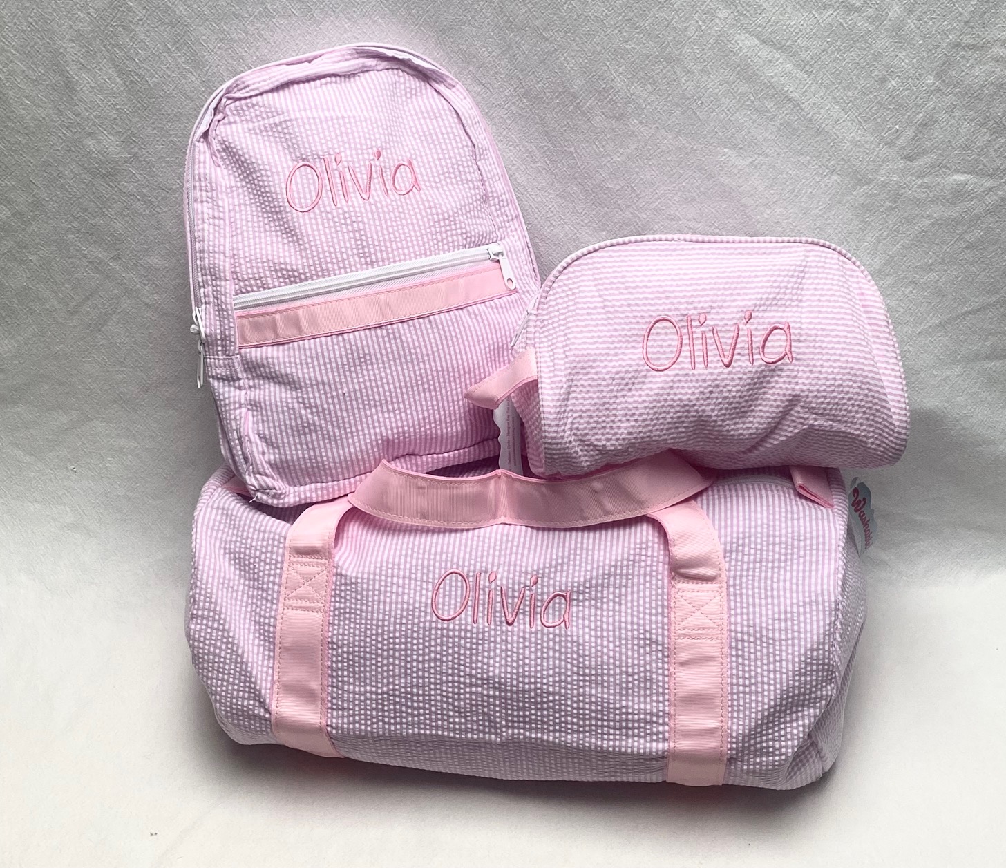 Travel set - duffel, backpack and dopp kit - pink