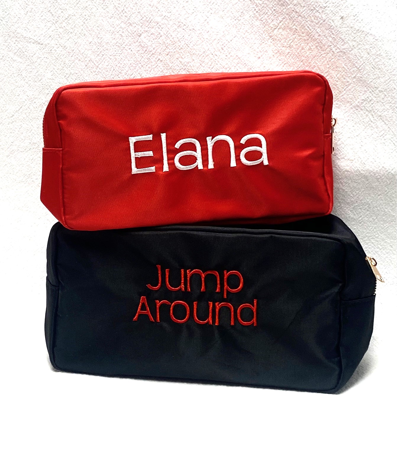 Make up bag - nylon collegiate set - for any school