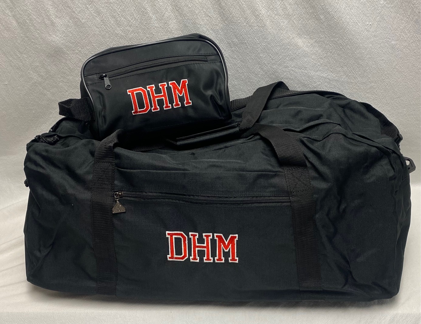 Weekender duffel bag and dopp kit set - nylon canvas - Image 2