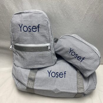 Travel set - duffel, backpack and dopp kit - grey