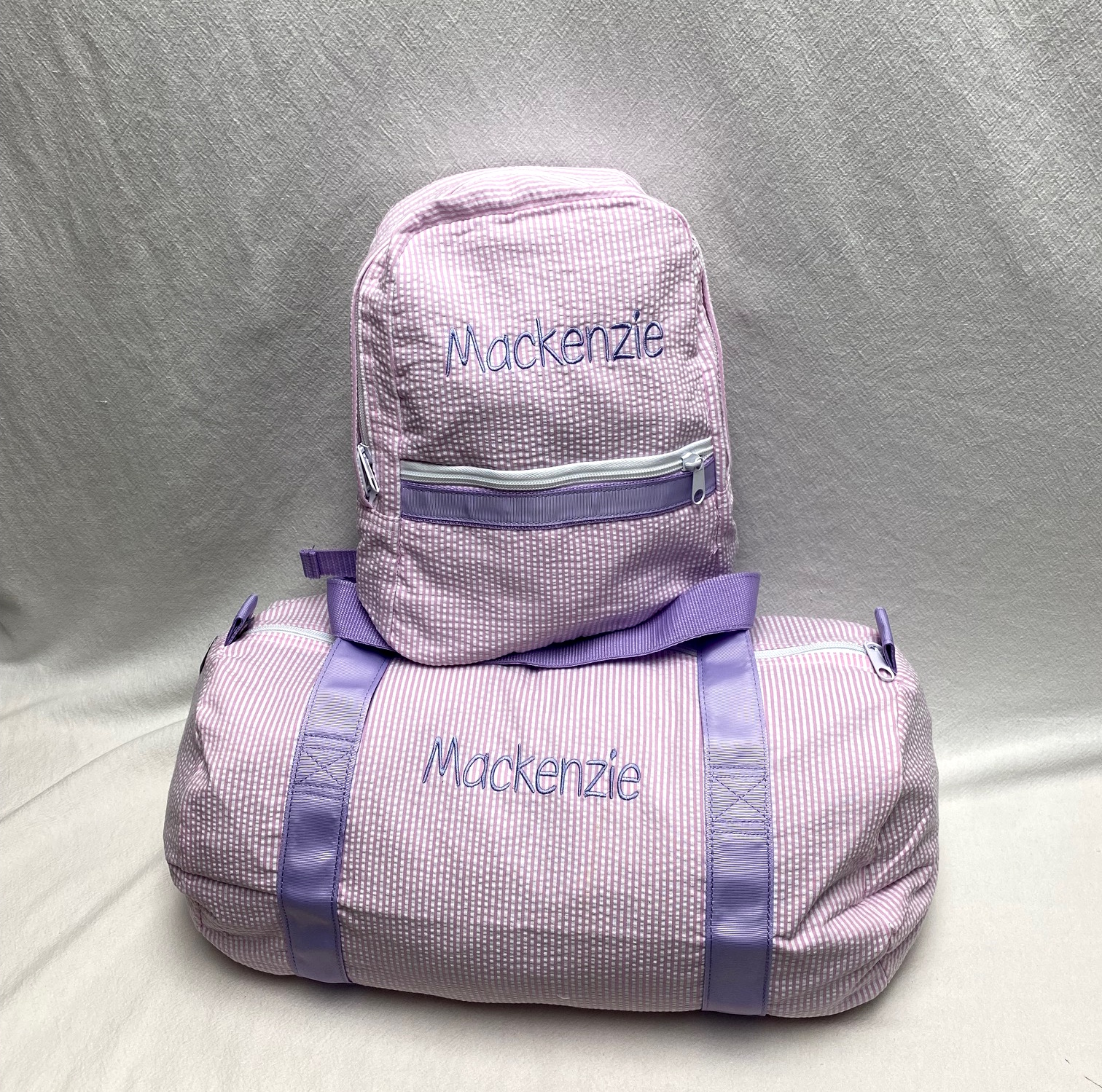 Travel set - duffel and backpack - pink/purple - out of stock