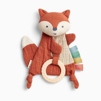 Crinkle Sensory Toy with Teether - fox