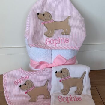 3 Marthas puppy towel gift set - assorted colors