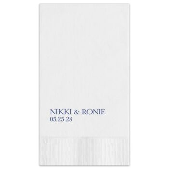 Wedding couple guest towels - additional fonts available
