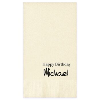 Declaration guest towels - additional fonts available